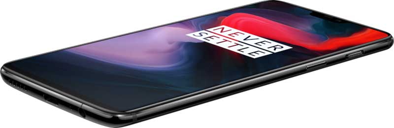 Oneplus mobilen i flad vinkel