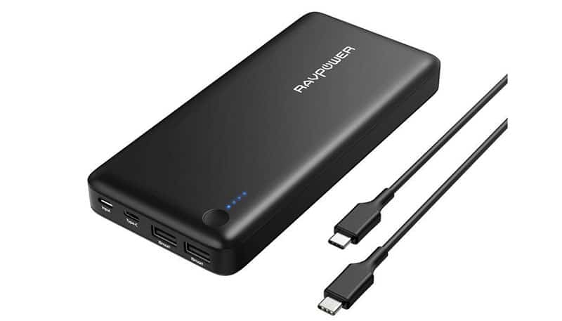 ravpower powerbank med USB-C