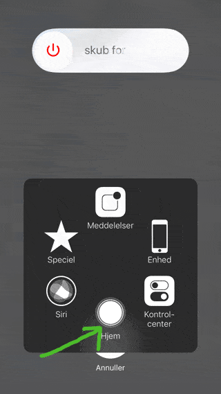 Knap til at tømme rammene på din iPhone