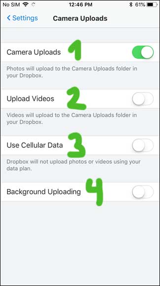 Automatisk backup af fotos med Dropbox