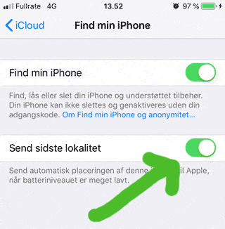 Send sidste aktivitet funktionen er vigtig