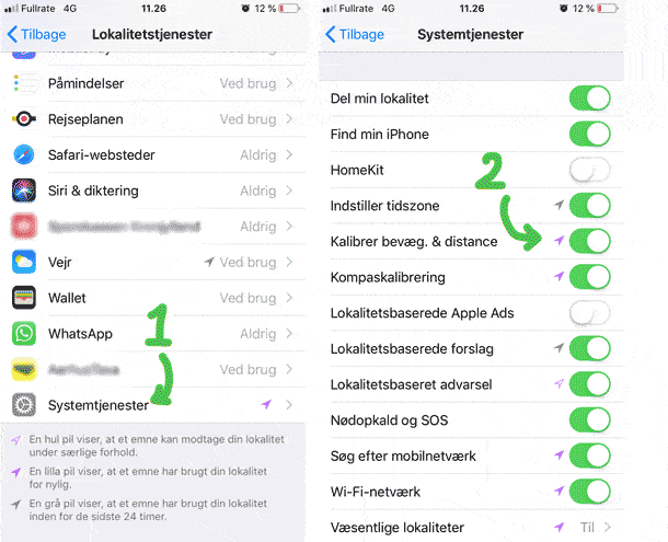 Kalibrering af skridttæller i Apple Watch med iPhone