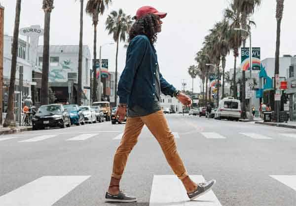 Skridttæller på iPhone in action